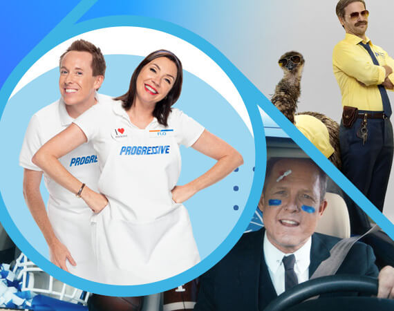 In-market ad performance and branding of insurance brand mascots