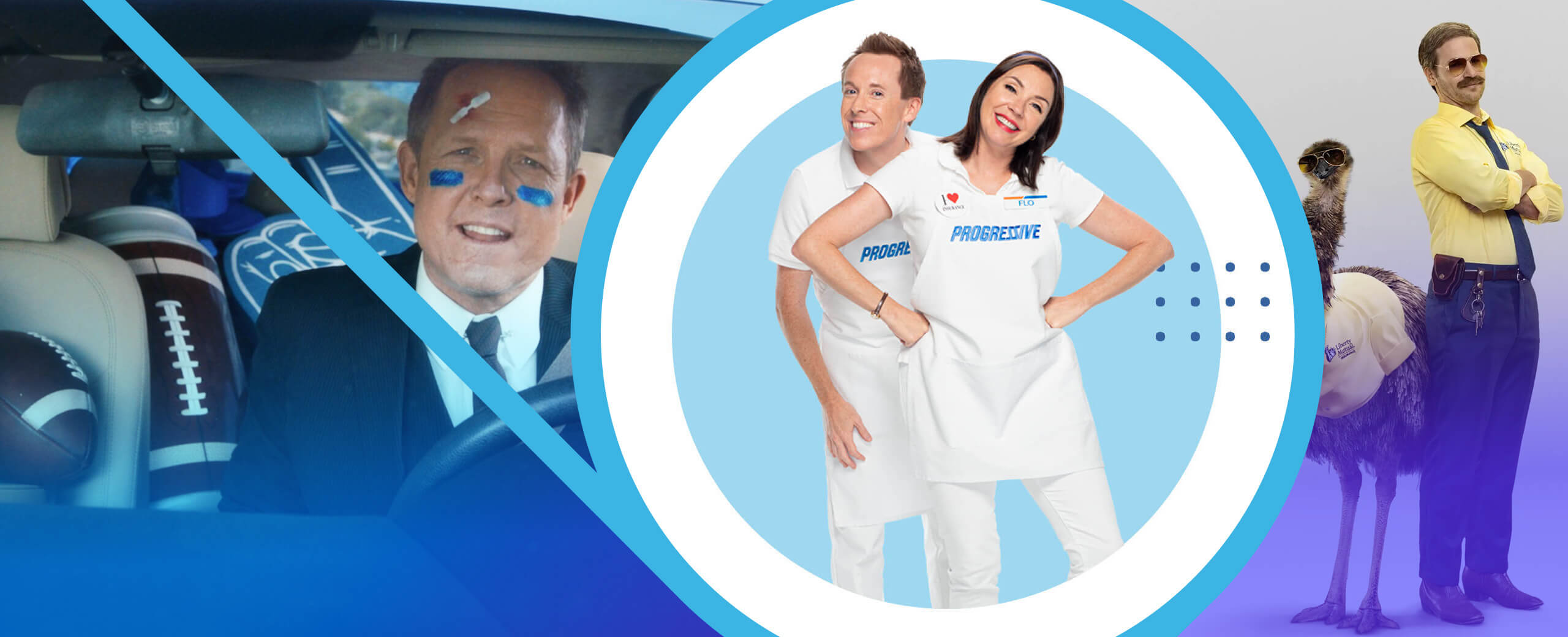 In-market ad performance and branding of insurance brand mascots